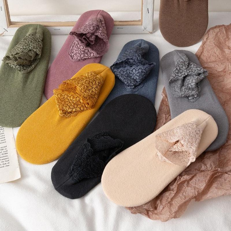 Maliben | New Warm Socks With Stylish Lace