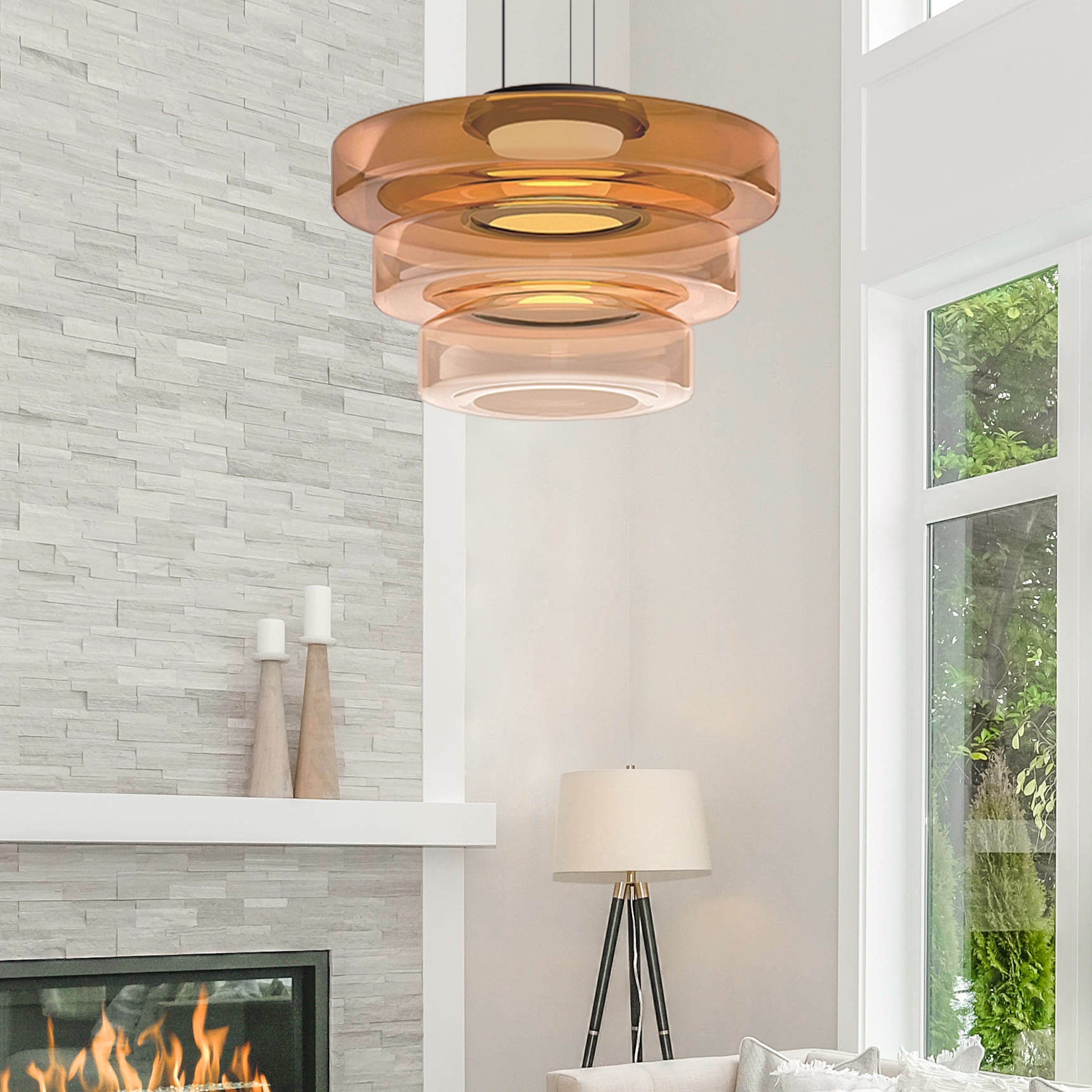 Maliben | Modern Glass Pendant Lamp In Bauhaus Style - Aurorasphere