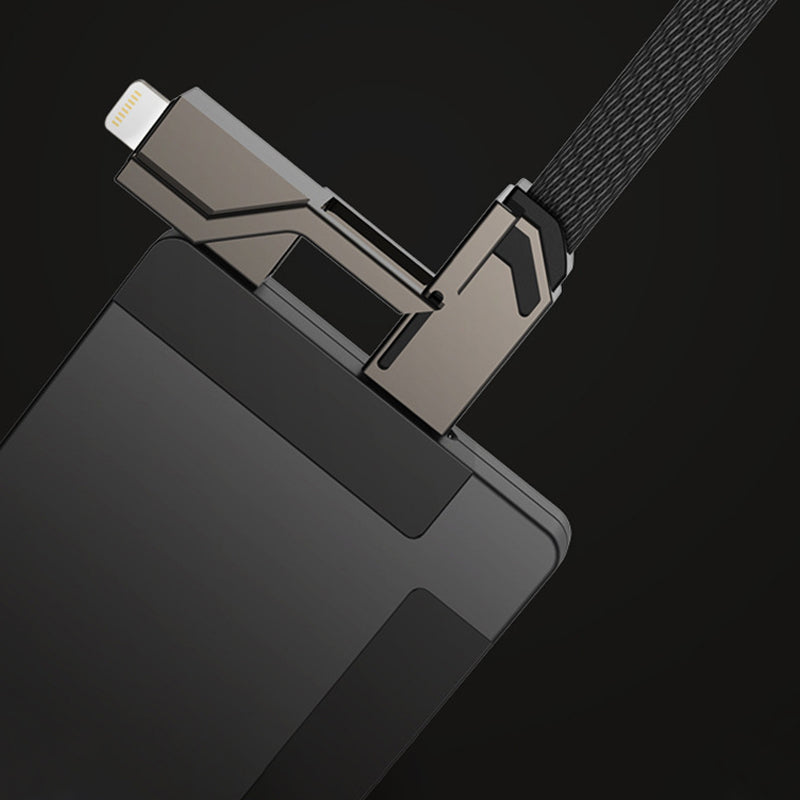 Maliben | 4-In-1 Braided Anti-Tangle Charging Cable