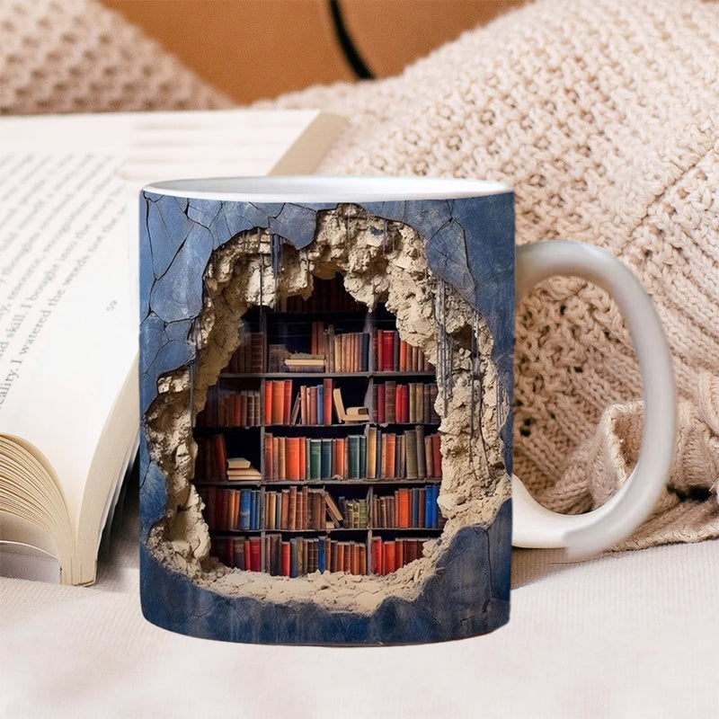 Maliben | 3d Bookshelf Mug