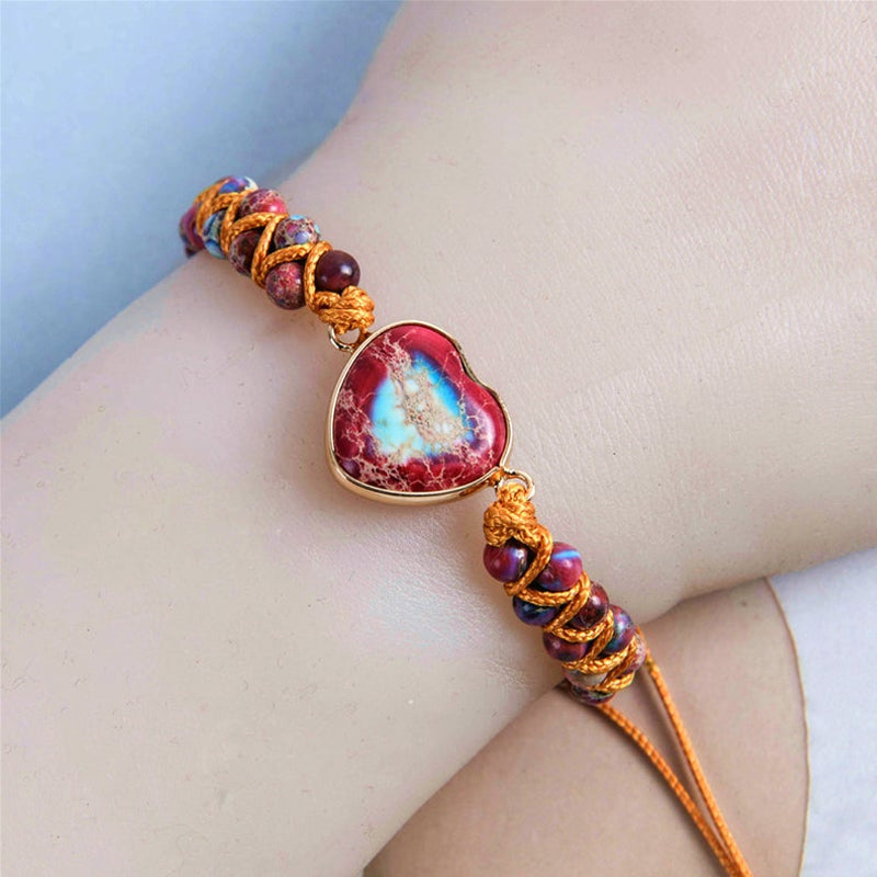 Maliben | Passionate Heart-Jasper Bracelet