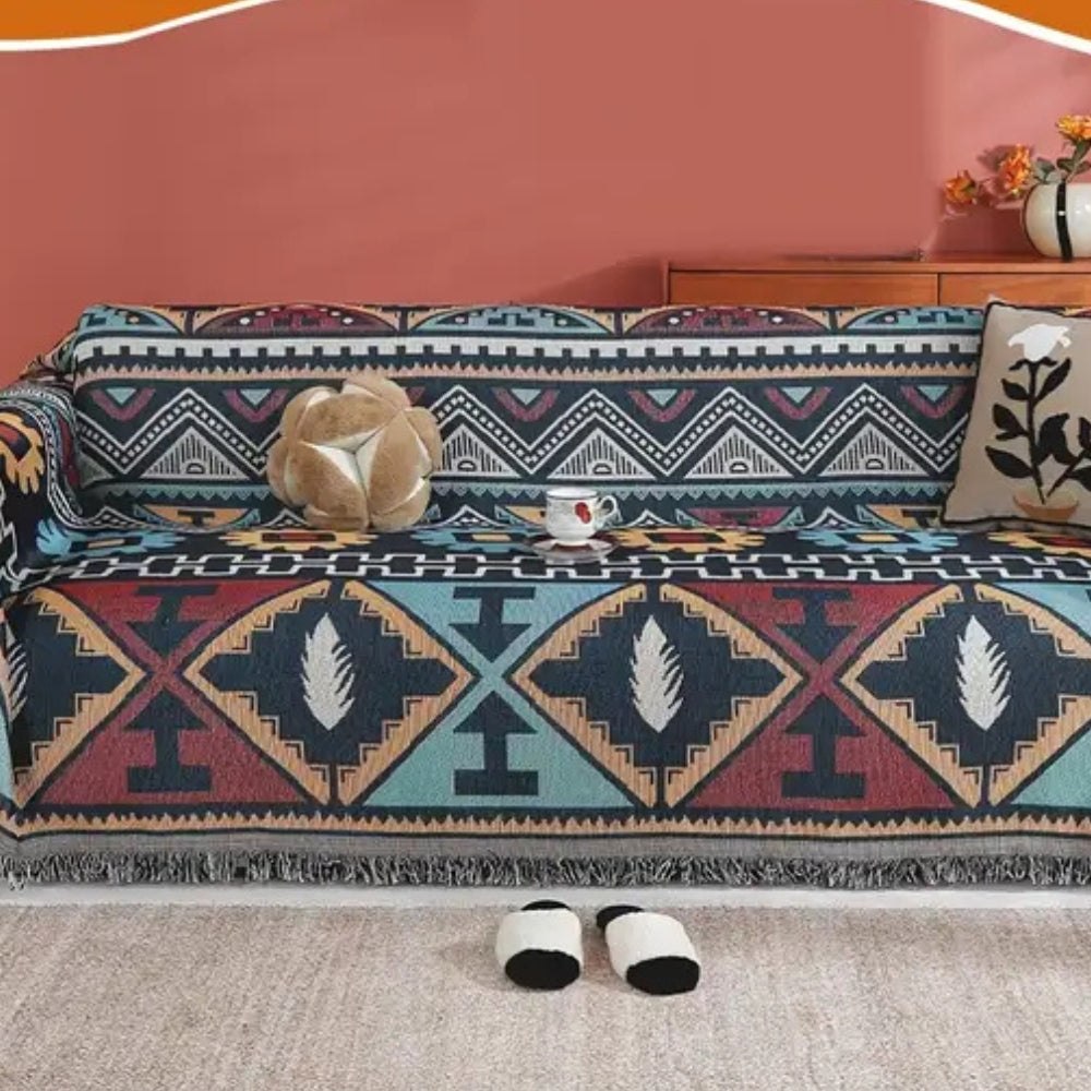 Maliben | Aztec Geometric Pattern Sofa Cover