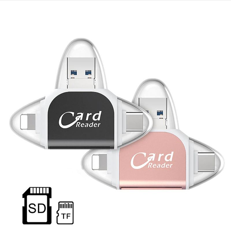 Maliben | 4-In-1 Universal Sd Tf Card Reader With Multiple Connections