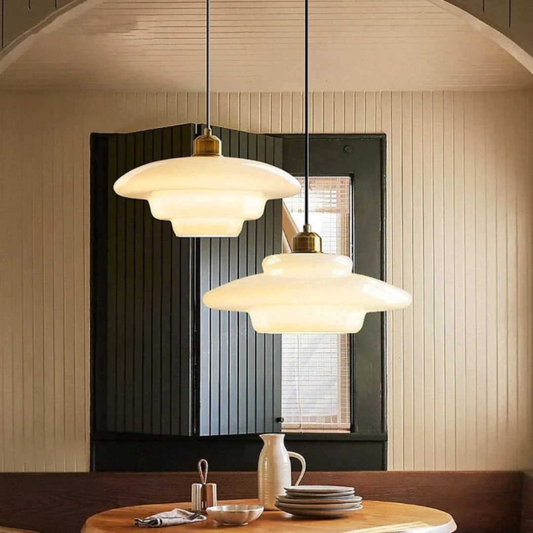 Maliben | White Glass Design Pendant Lamp