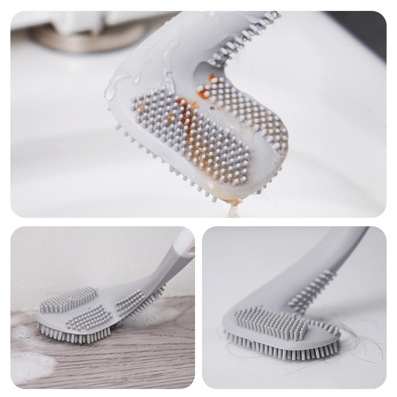 Maliben Longer Grip Flexible Silicone Golf Toilet Brush
