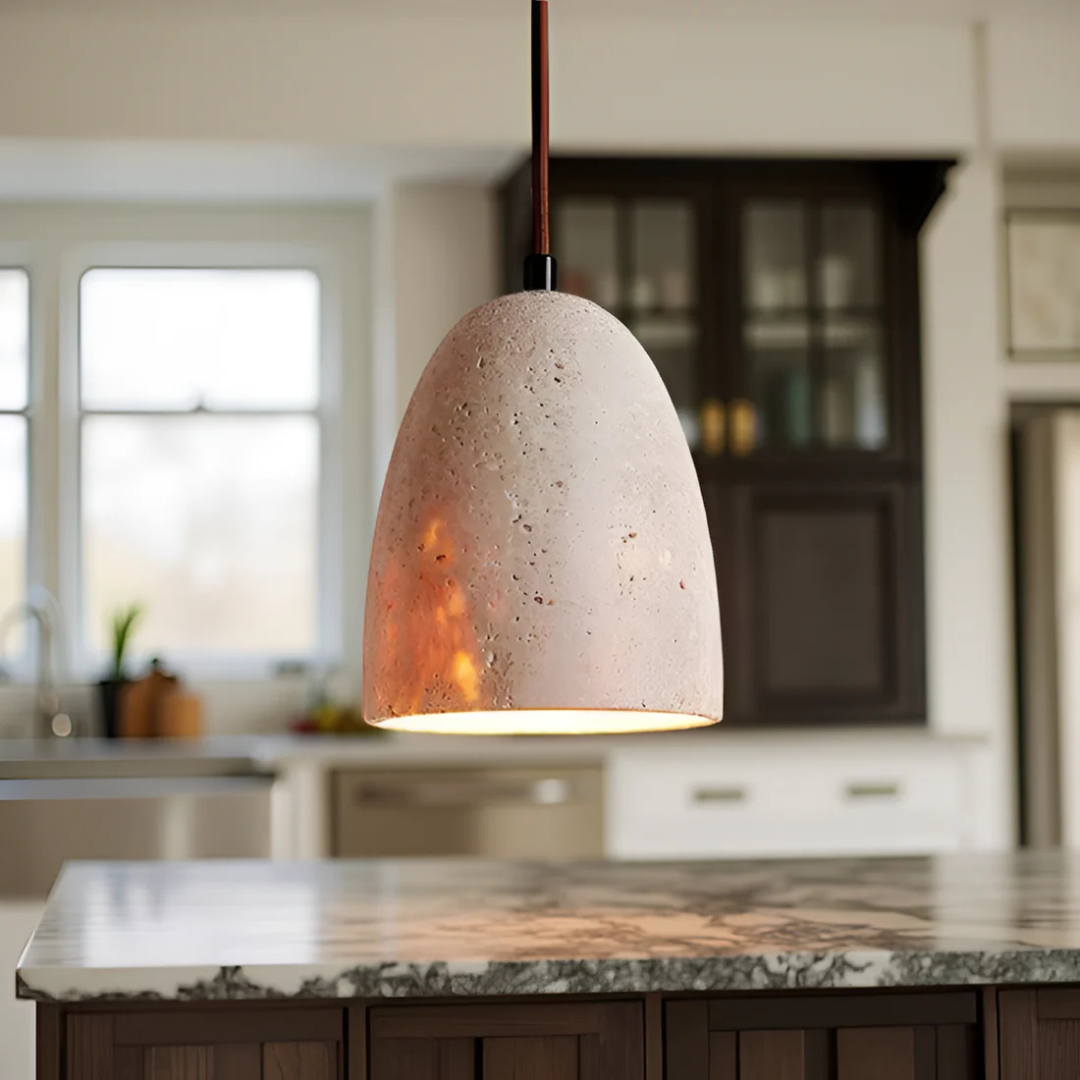 Maliben | Retro Travertine Pendant Lamp