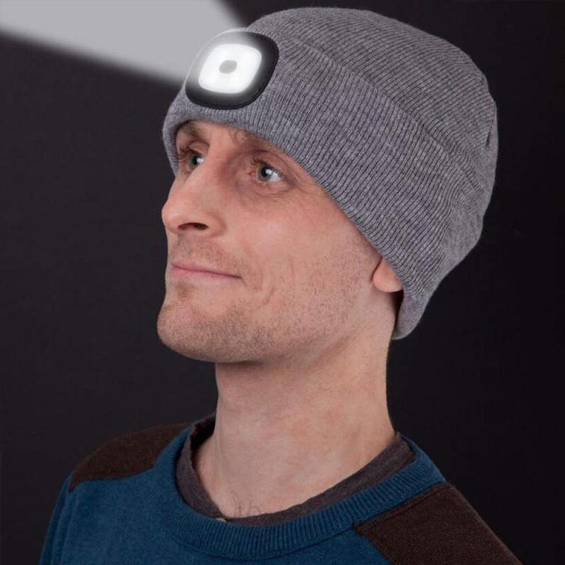 Maliben | Removable Led Headlamp Beanie Hat