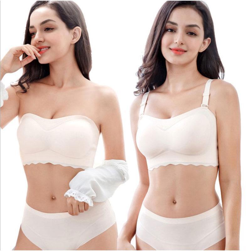 Maliben | Women Sexy Strapless Bra Invisible Push-Up Bras
