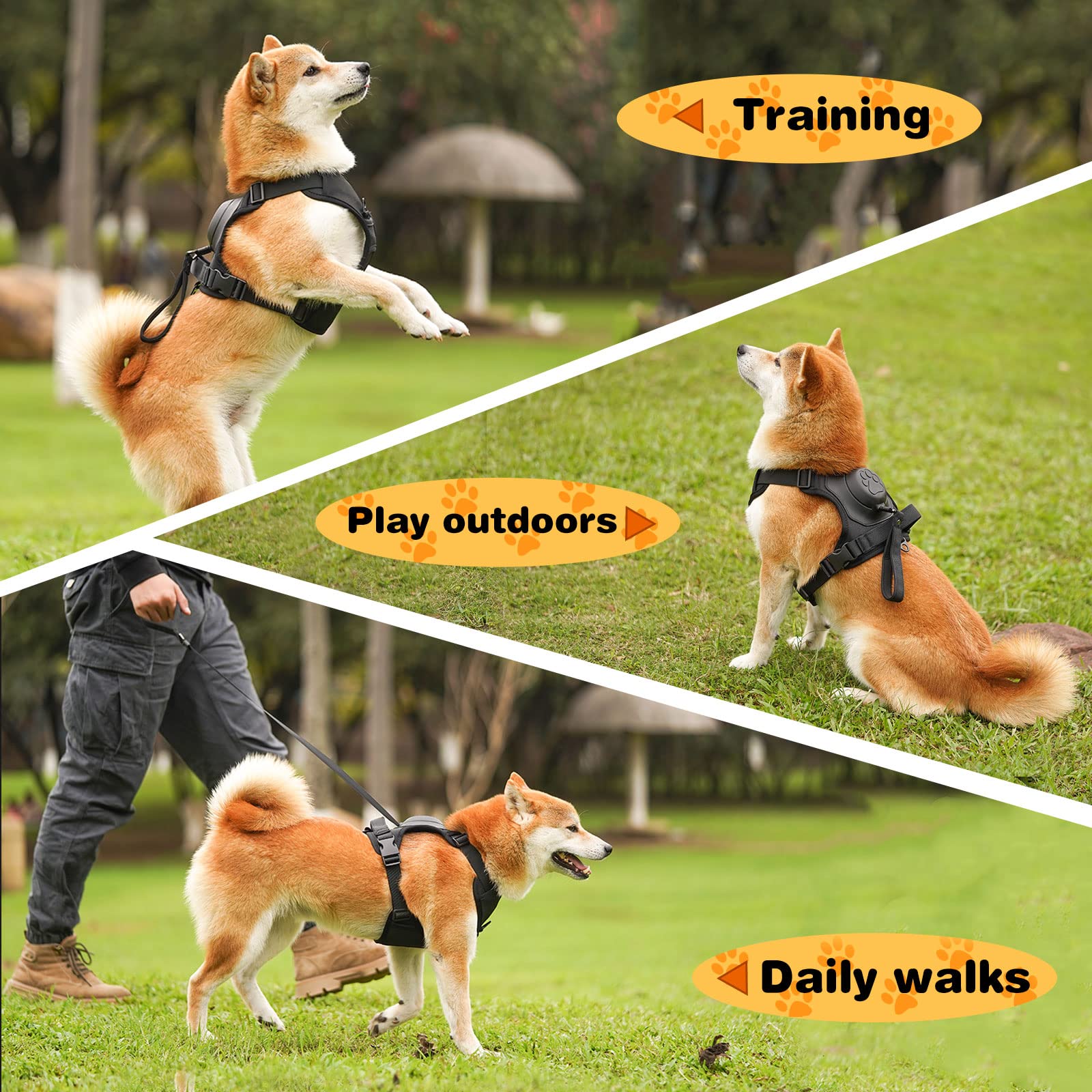 Maliben | mamymarket™ - Dog Harness and Retractable Leash Set All-in-One
