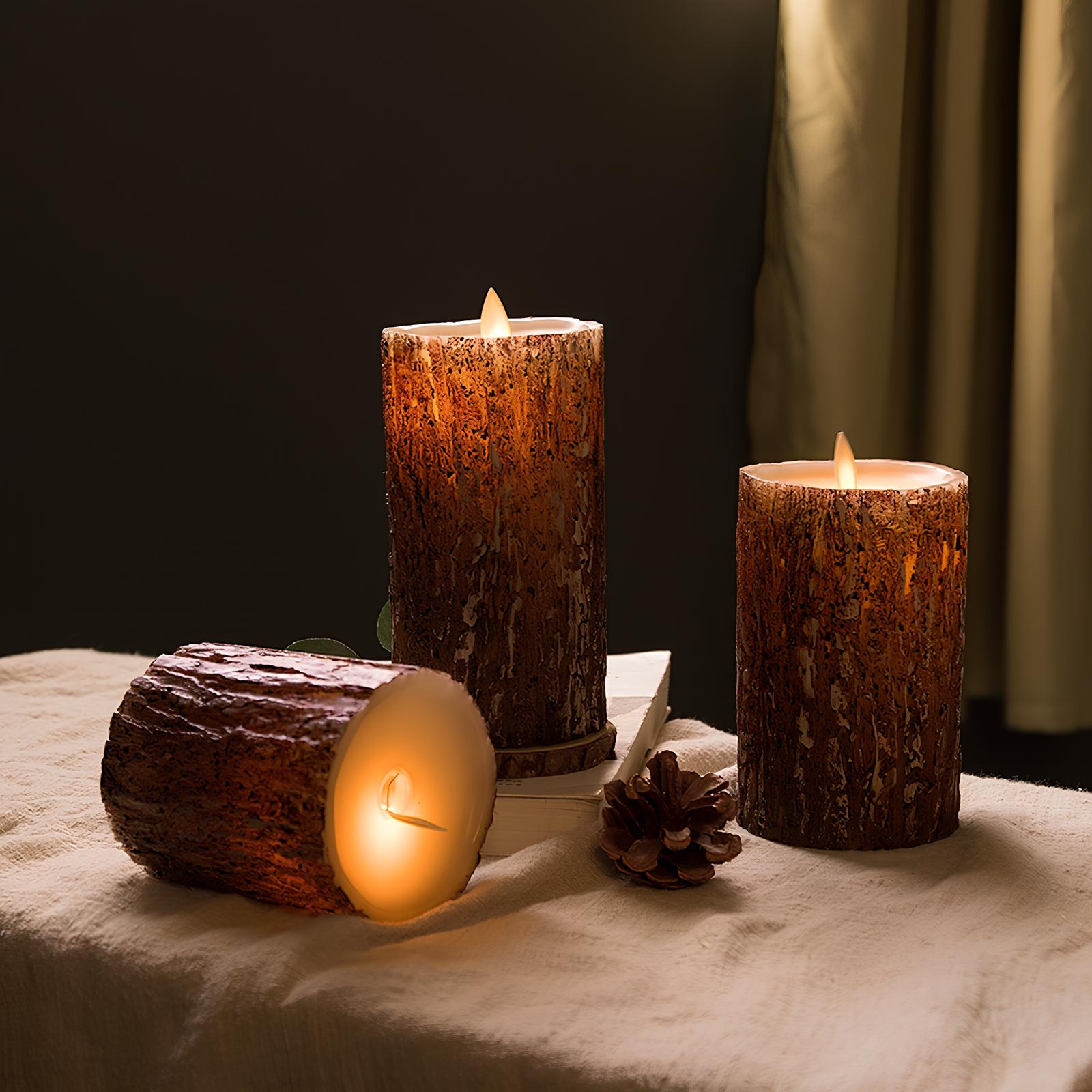 Maliben | Led Candles Lumiflame | Flickering Real Wax Effect | Safe & Energy Saving | Various Sizes & Designs