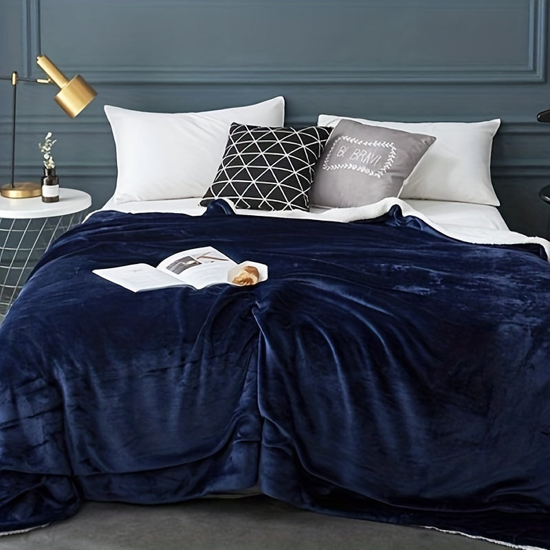 Maliben | Chic Sherpa Fleece Blanket For Optimal Comfort