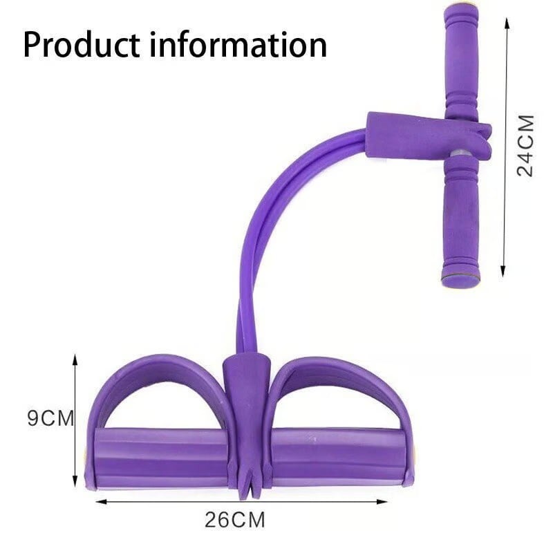 Maliben | 21 Fitness Resistance Bands-4 Tube Pedal Ankle Puller