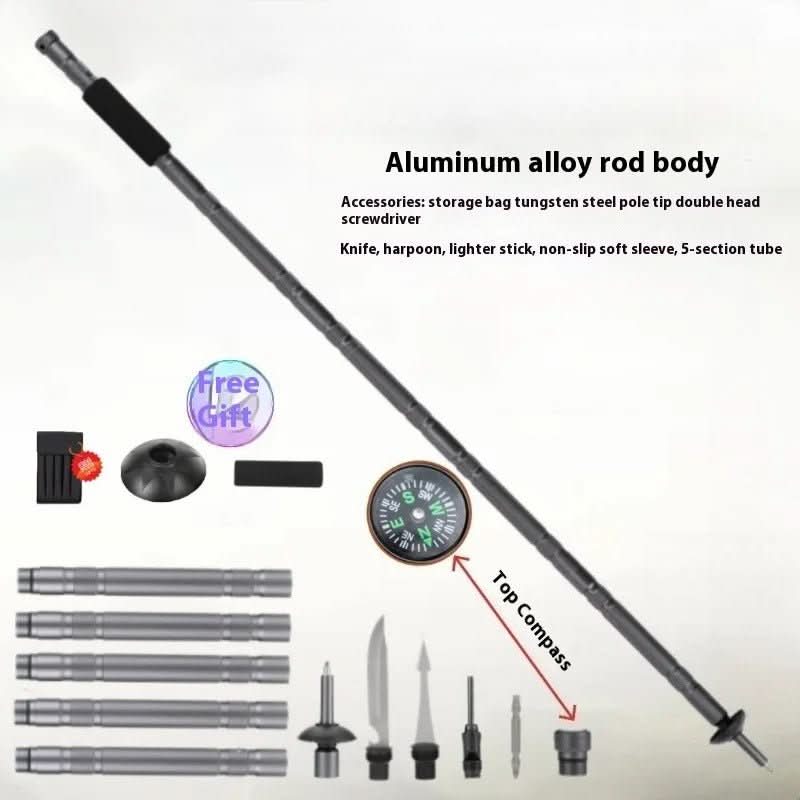 Maliben | Tactical Hiking Pole With Multi-Tool Function For Outdoor & Emergencies