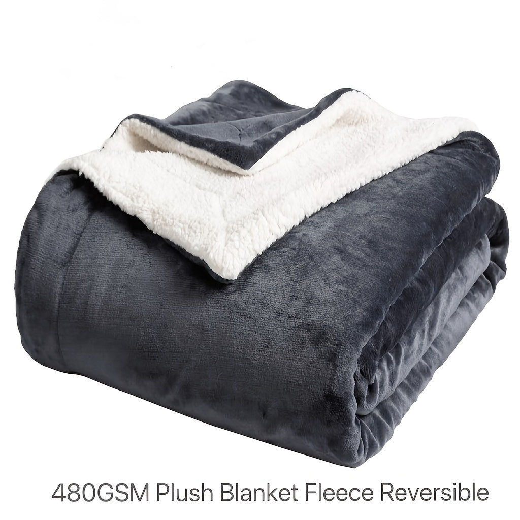 Maliben | Chic Sherpa Fleece Blanket For Optimal Comfort