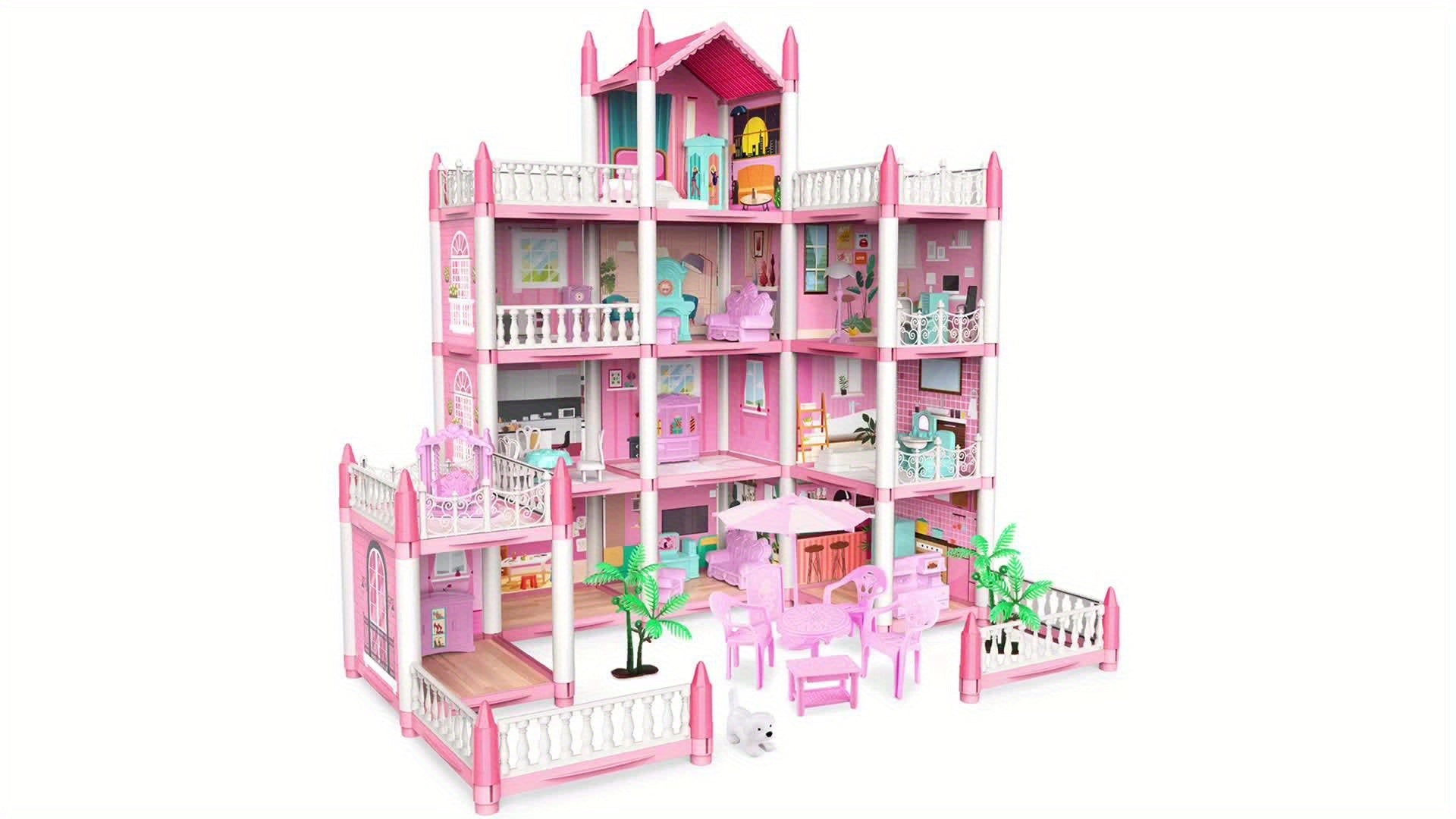 Maliben | Wonderland Dollhouse | Magical Mini World - Diy Princess Castle With Led Lighting