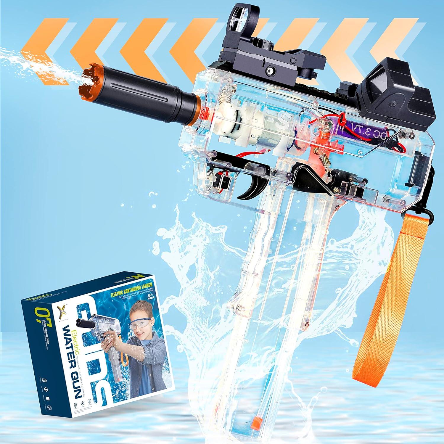 Maliben | Uzi Transparent Automatic High-Speed Water Gun