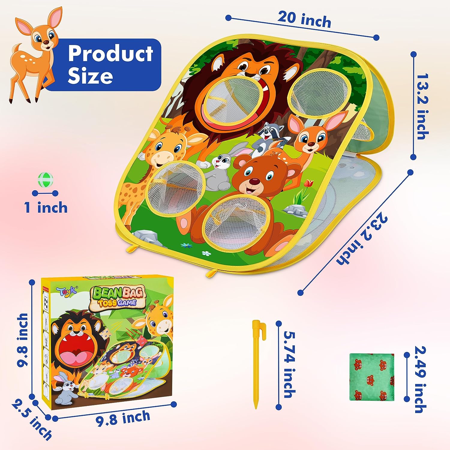 Maliben | Animal SAnd Bag Toss and Throw Game - Experience Endless Play Fun