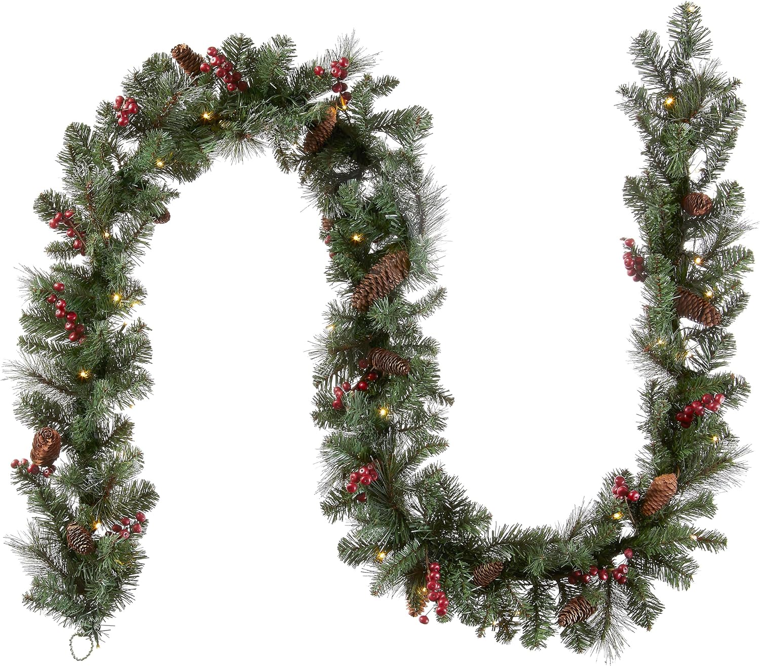 Maliben | Christmas Garland With Lights - Frostglow