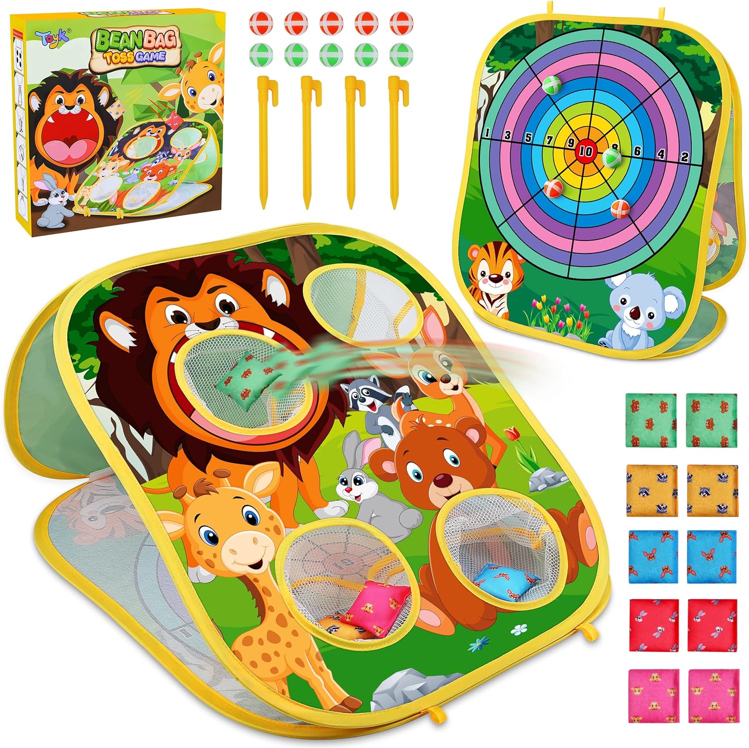 Maliben | Animal SAnd Bag Toss and Throw Game - Experience Endless Play Fun