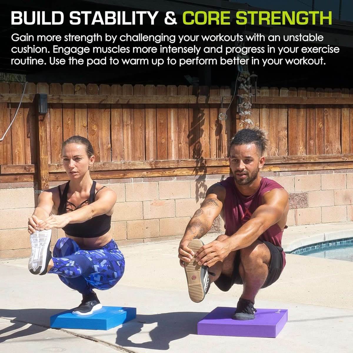 Maliben | Anti-Slip Foam Mat For Yoga & Stability Training