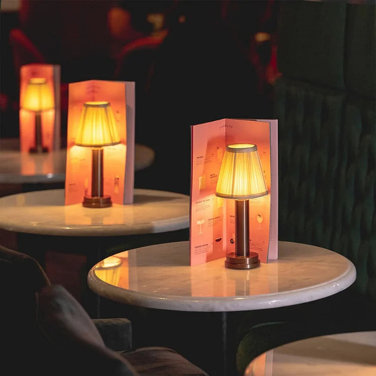Maliben LuxeSilk Cordless Table Lamp — Rechargeable LED