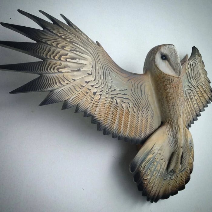 Maliben | Wooden Wall Decoration – Owl “Majestic”