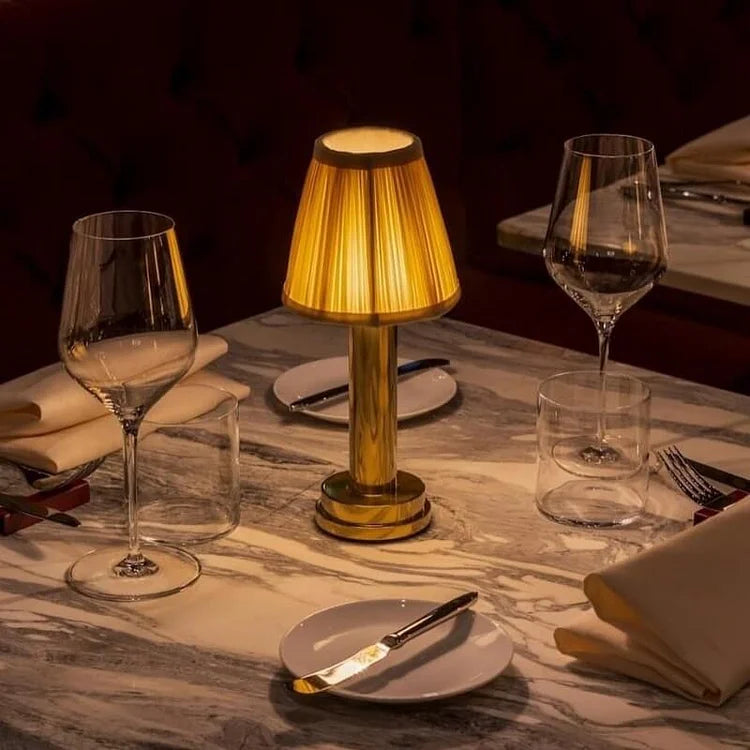 Maliben LuxeSilk Cordless Table Lamp — Rechargeable LED