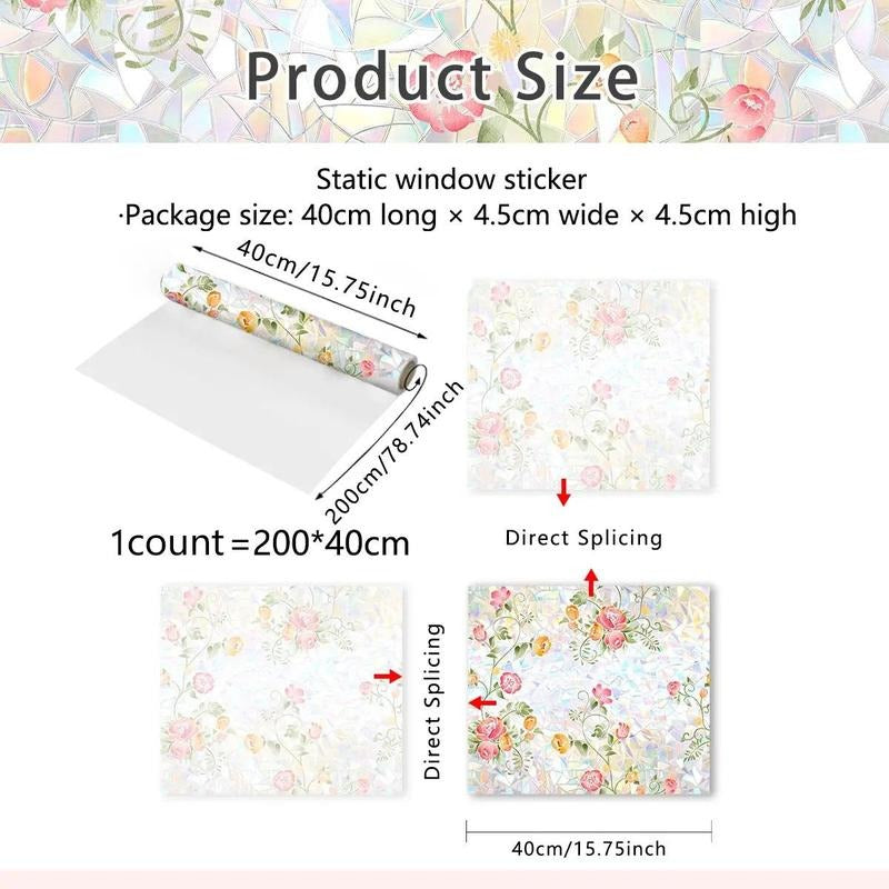 Maliben | Elegant Floral Window Sticker