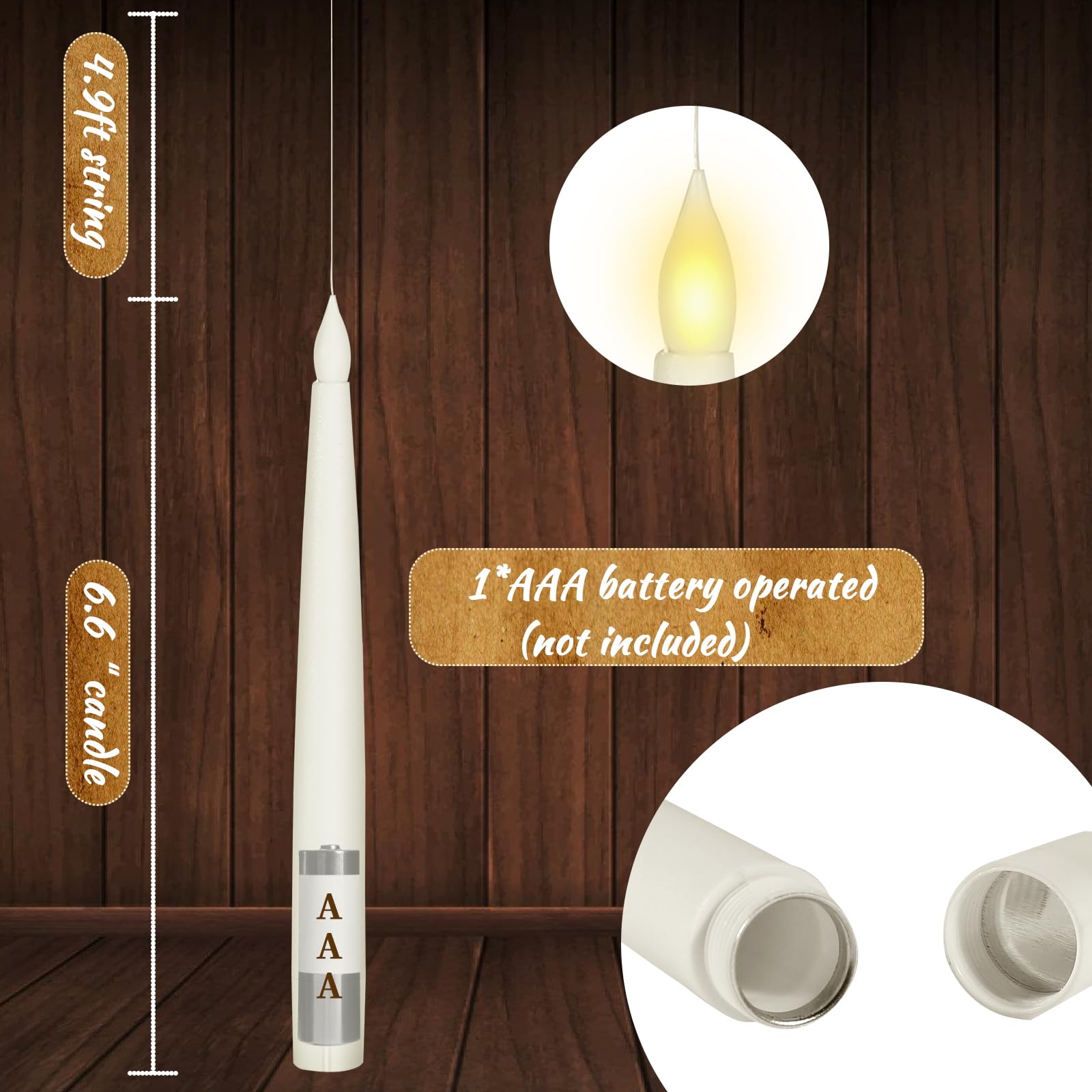 Maliben | Lumos Magic Candles With Wand