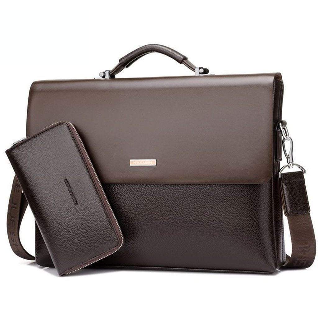 Maliben | New Business Mens Leather Briefcase
