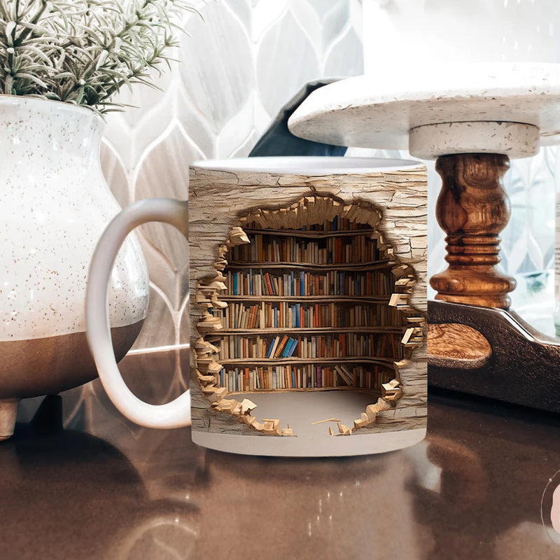 Maliben | 3d Bookshelf Mug