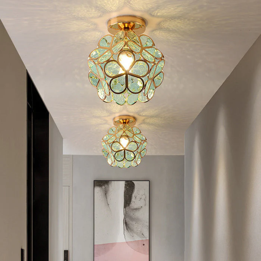 Maliben | Luxury Glass Flower Ceiling Lamp