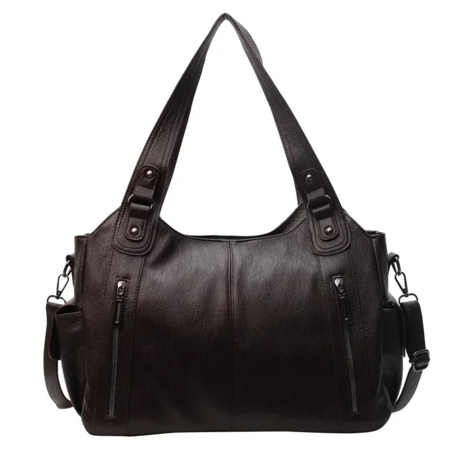 Maliben | Women’S Classic Multi-Compartment Shoulder Bag – Alma