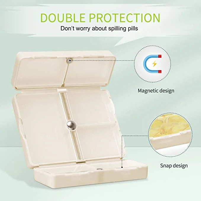 Maliben | 7 Compartments Portable Medication Organizer