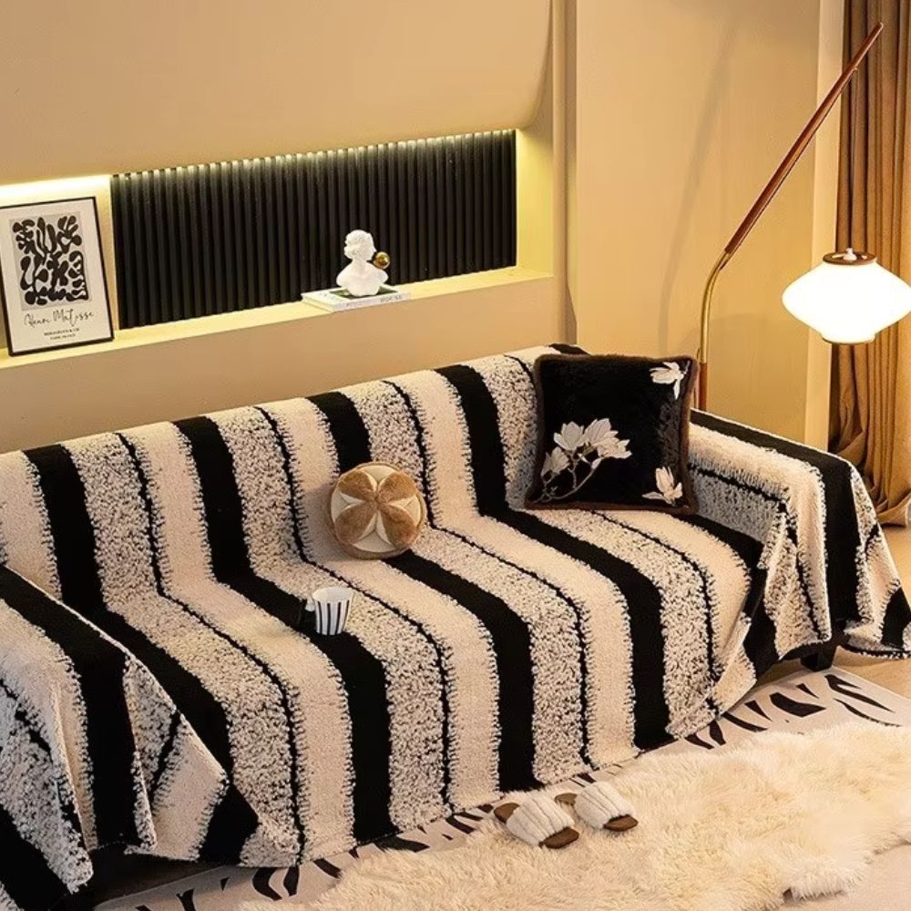 Maliben | Striped Haven Sofa Cover