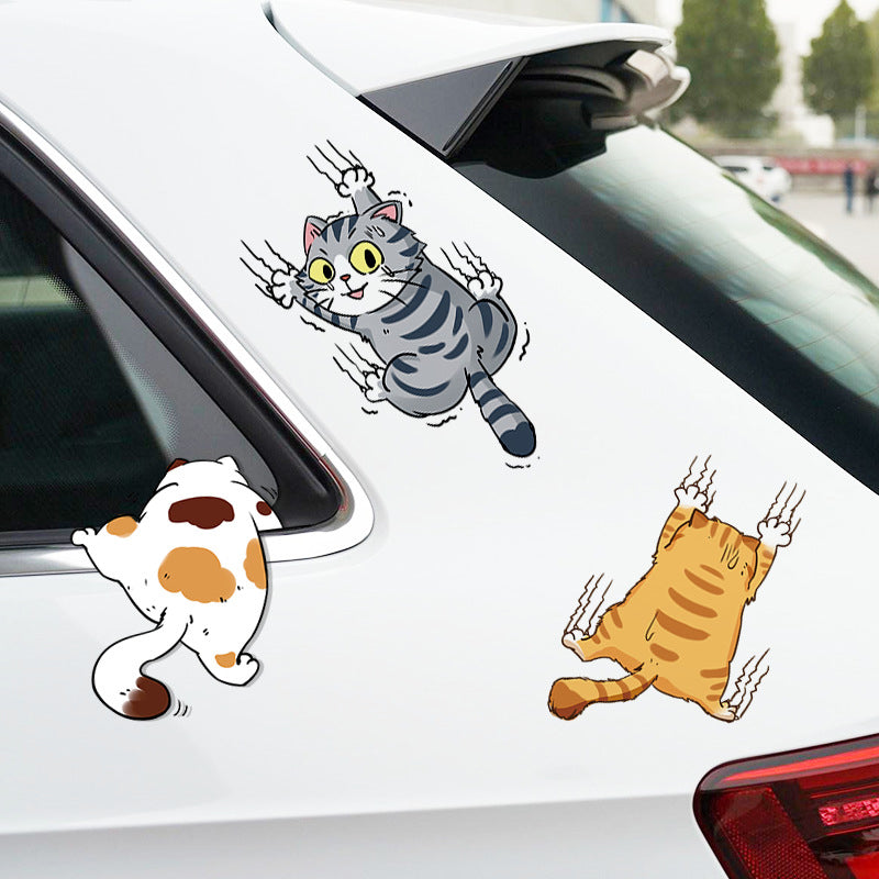 Maliben | Cute Cat Cartoon Car Sticker