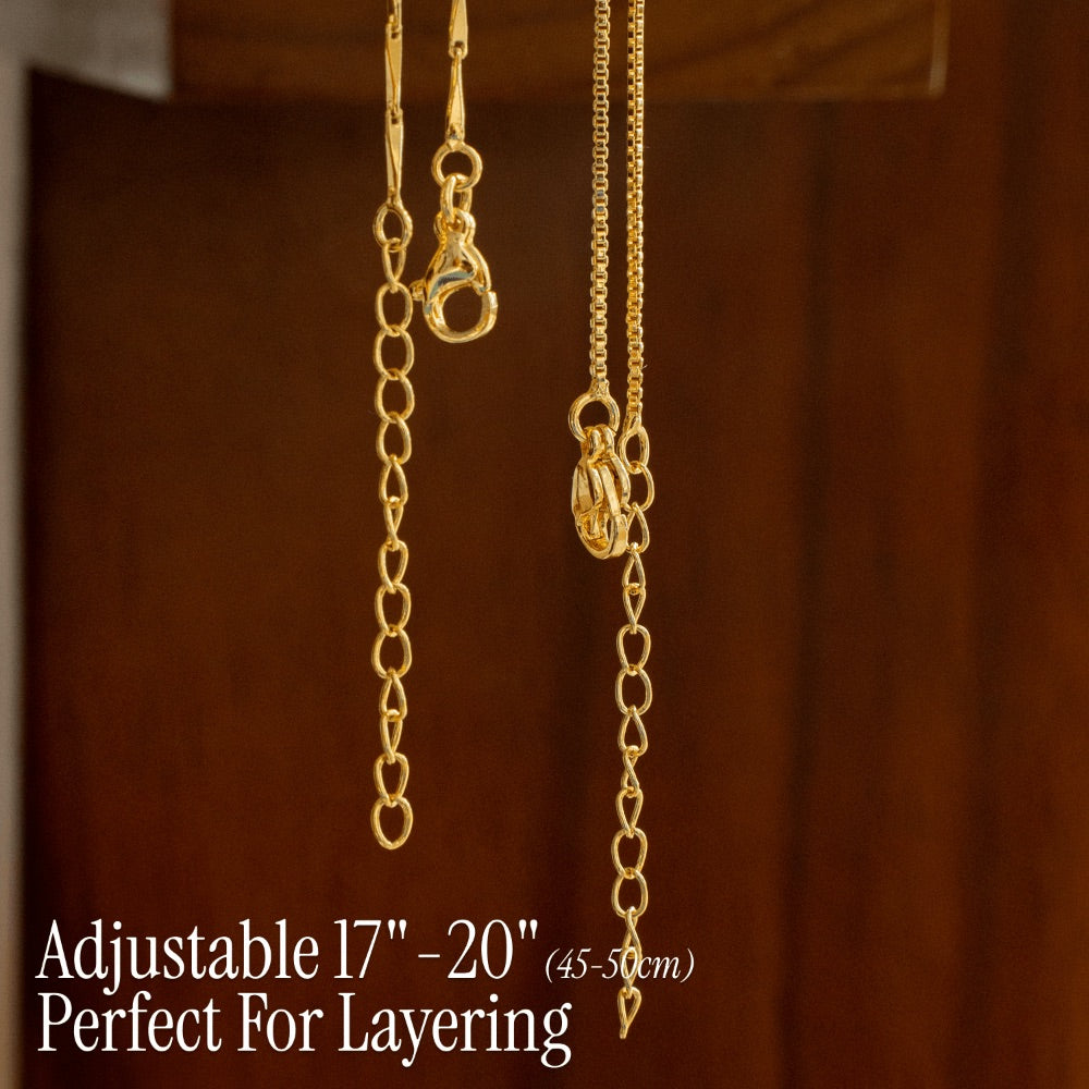 Maliben | 2pc 14k Diamond Letter Initial Necklaces