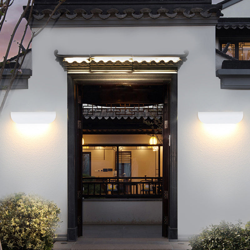 Maliben | Modern Waterproof Curved Outdoor Wall Lamp