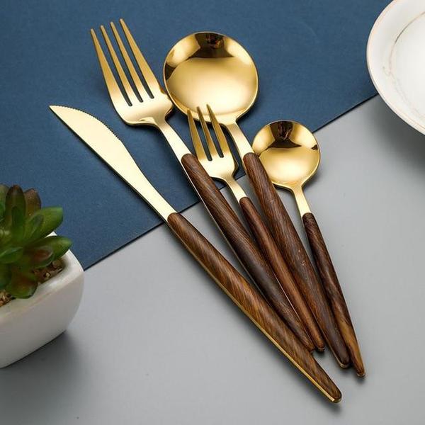 Maliben | Wooden Handle Cutlery Set