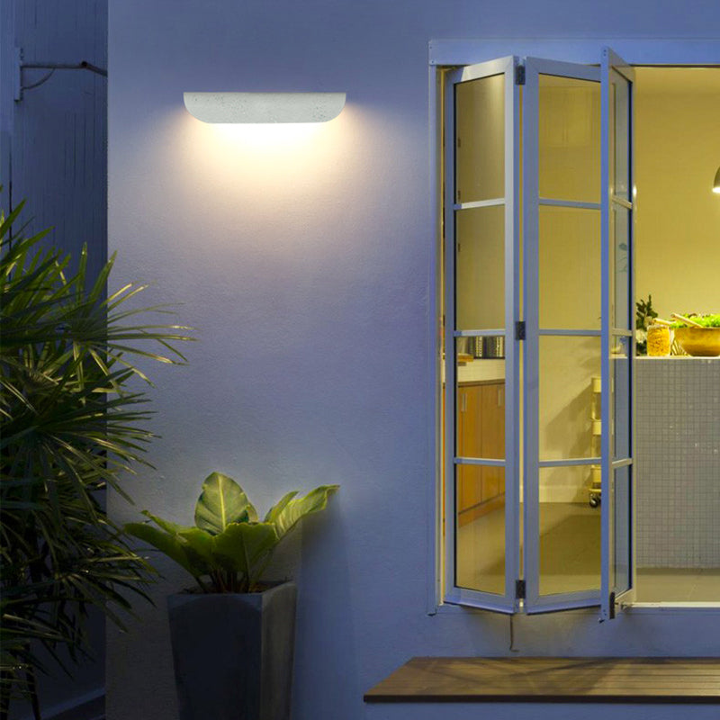 Maliben | Modern Waterproof Curved Outdoor Wall Lamp