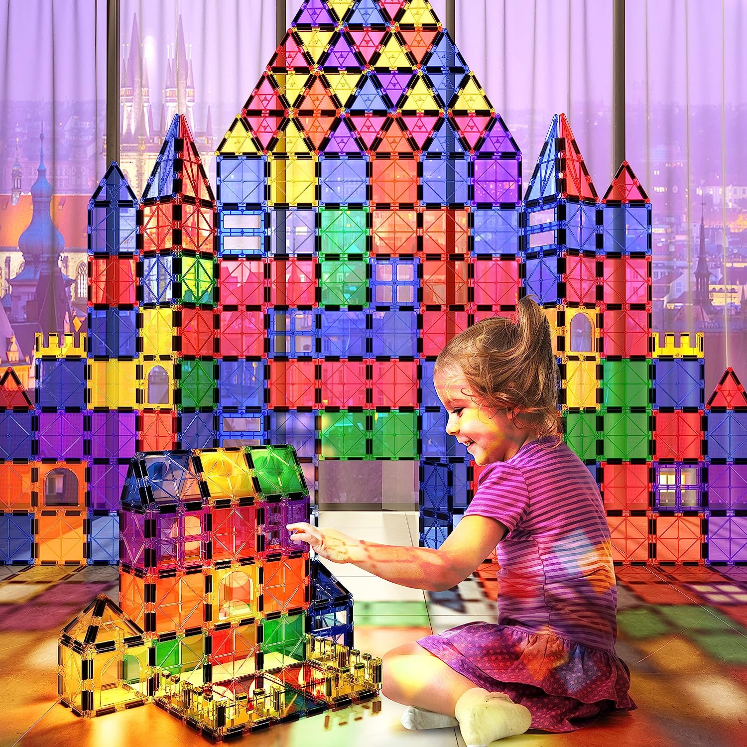 Maliben | Montessori Magnetic Tiles - Discover Endless Building Fun