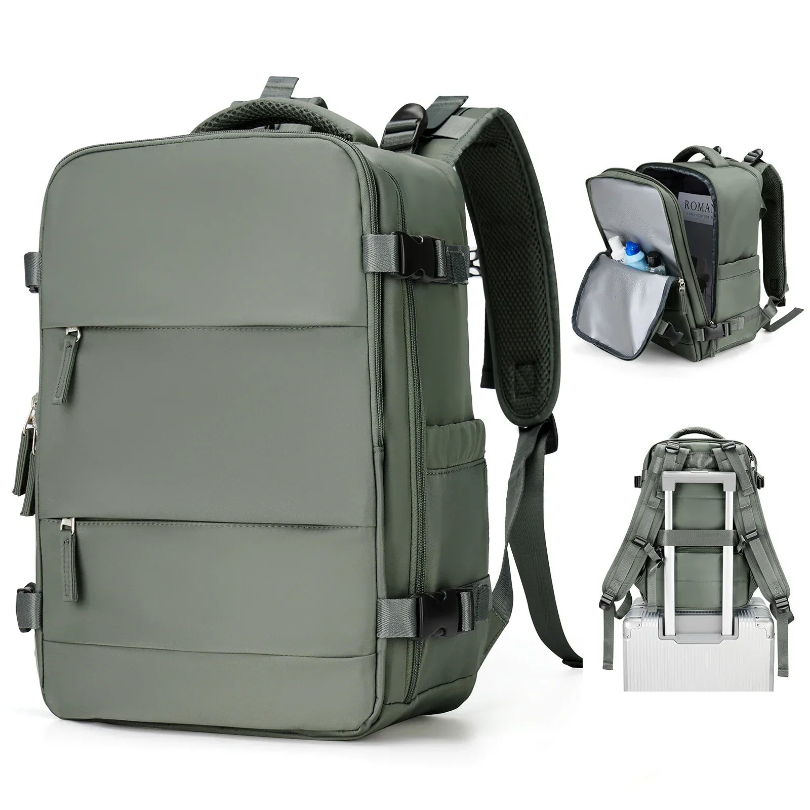 Maliben | Travel Backpack Travomate | Waterproof & Versatile | 15.6" Laptop Compartment | Large Capacity With Wet-Dry Separation