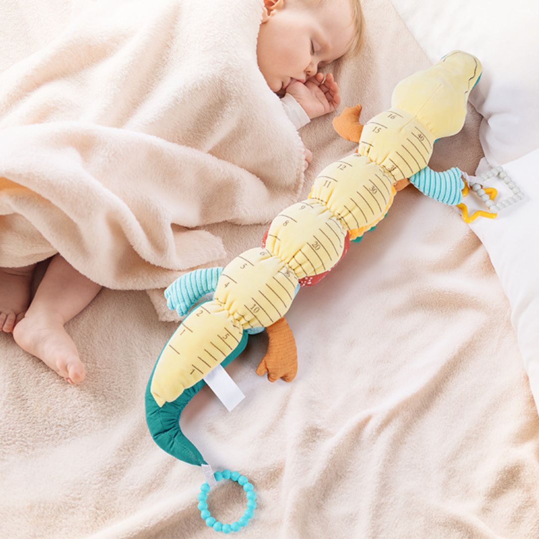 Maliben | Sensory Plush Rattle And Music Crocodile