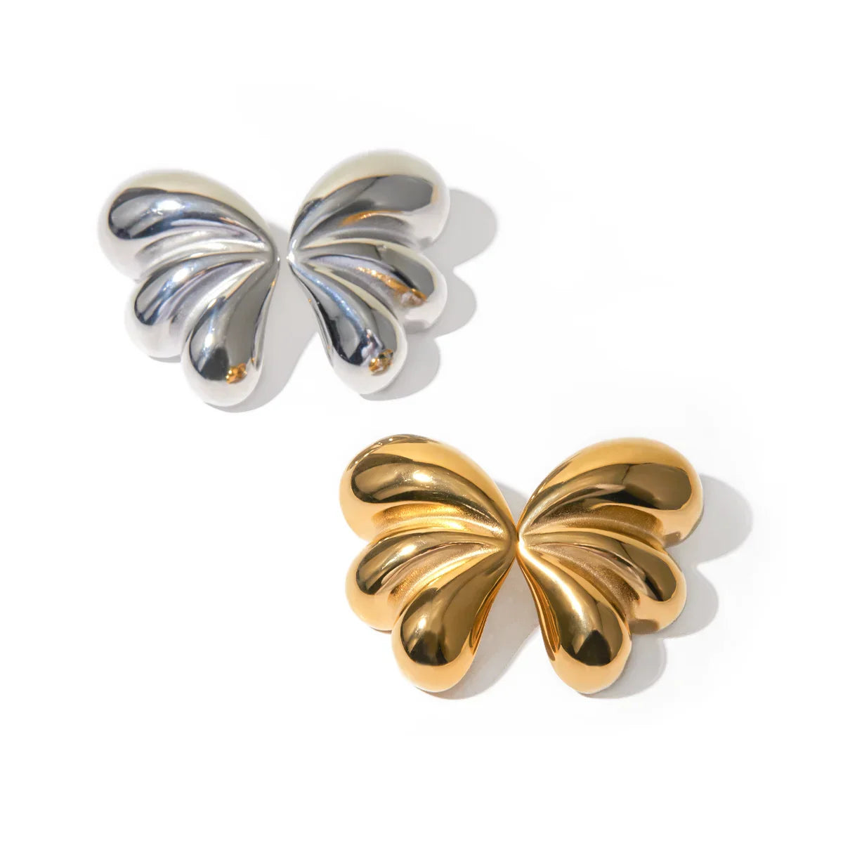 Maliben | Elegant Three Petal Symmetrical Earrings