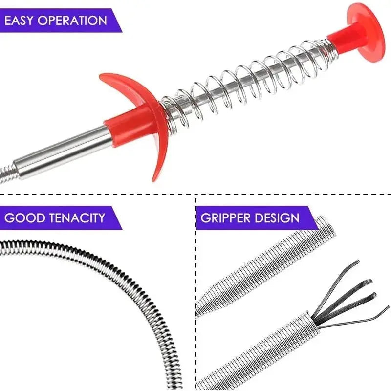 Maliben | Drain Cleaning Tool With Effortless Four-Claw Design