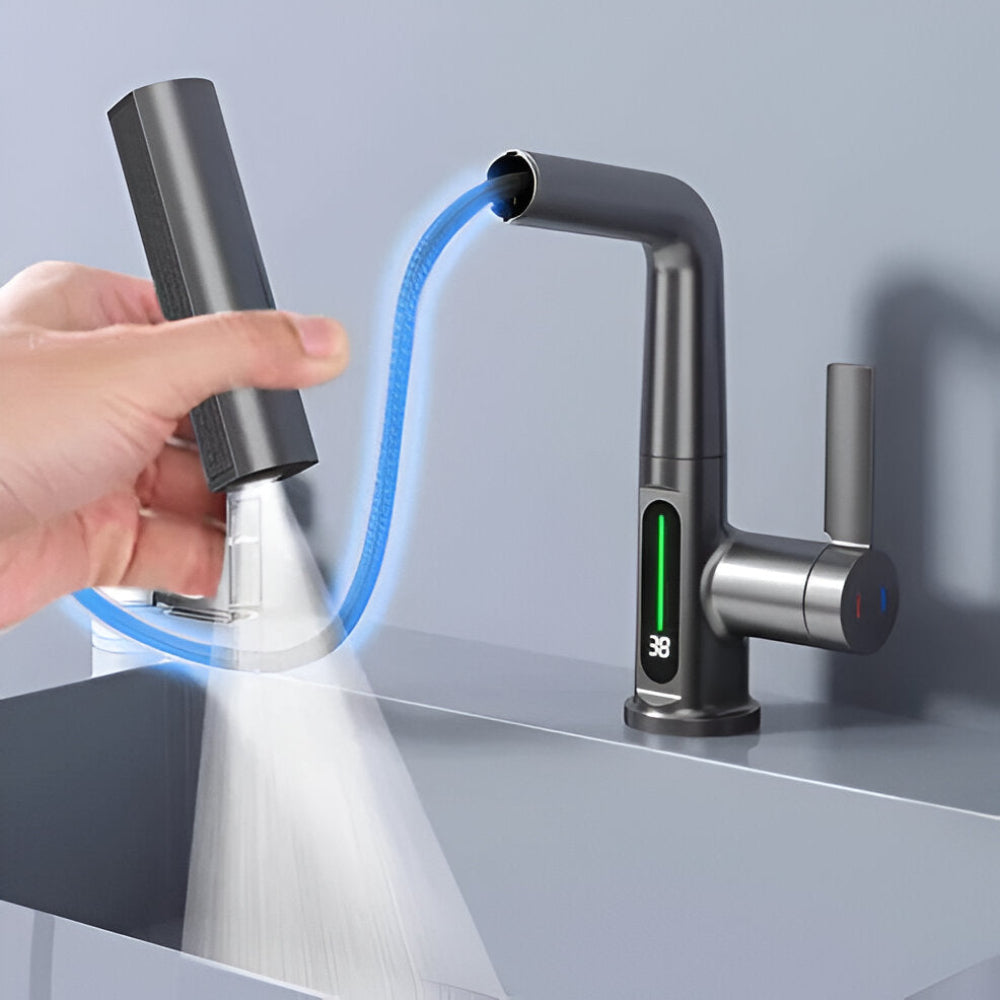 Maliben | Adjustable Kitchen Faucet With Temperature Display