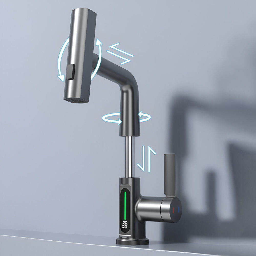 Maliben | Adjustable Kitchen Faucet With Temperature Display