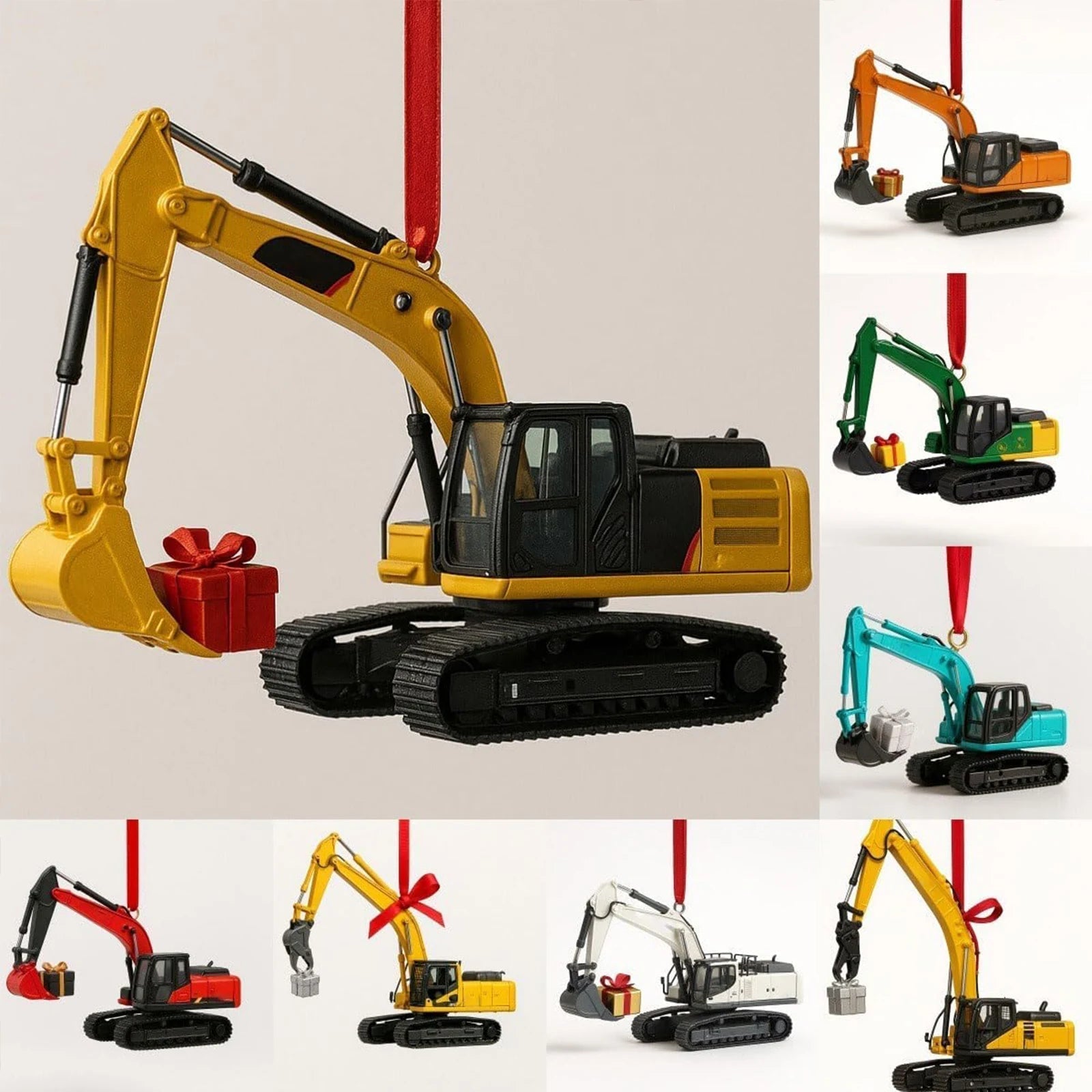 Maliben | Advent Calendar For Children | Ornaments In The Shape Of Construction Vehicles