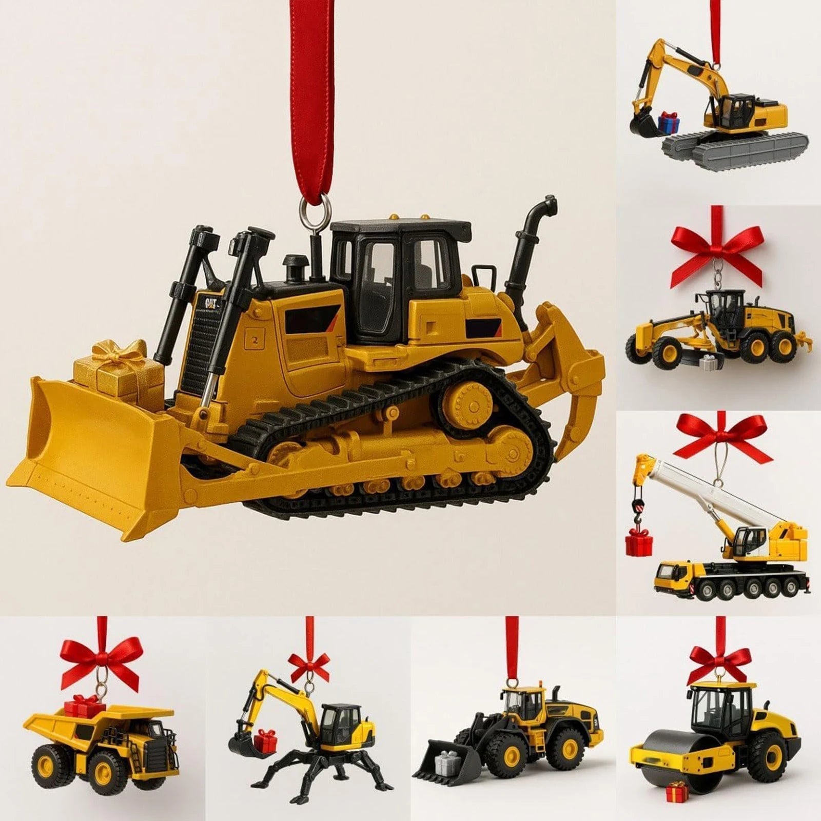 Maliben | Advent Calendar For Children | Ornaments In The Shape Of Construction Vehicles