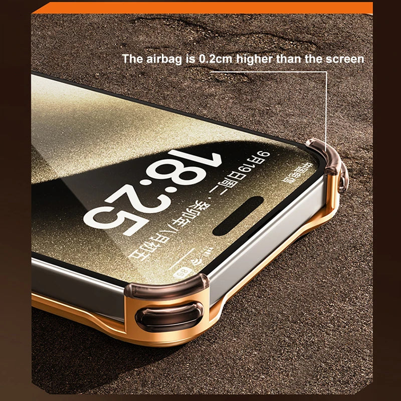 Maliben | Frameless Metal Track Bumper Iphone Case